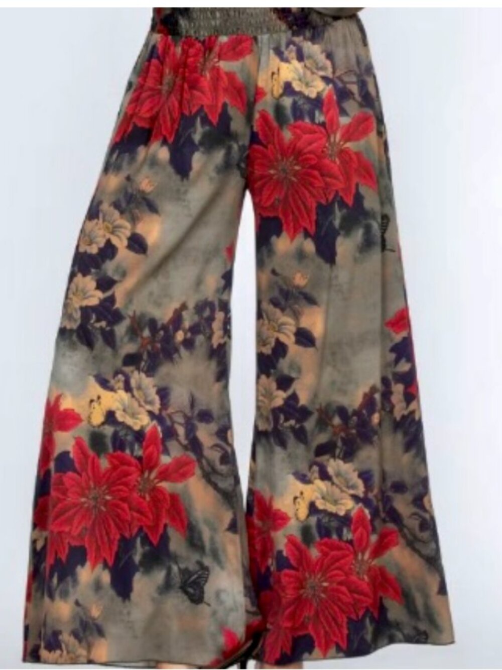 Johnny Was - Claret Rachel Wide Leg Pants Size S